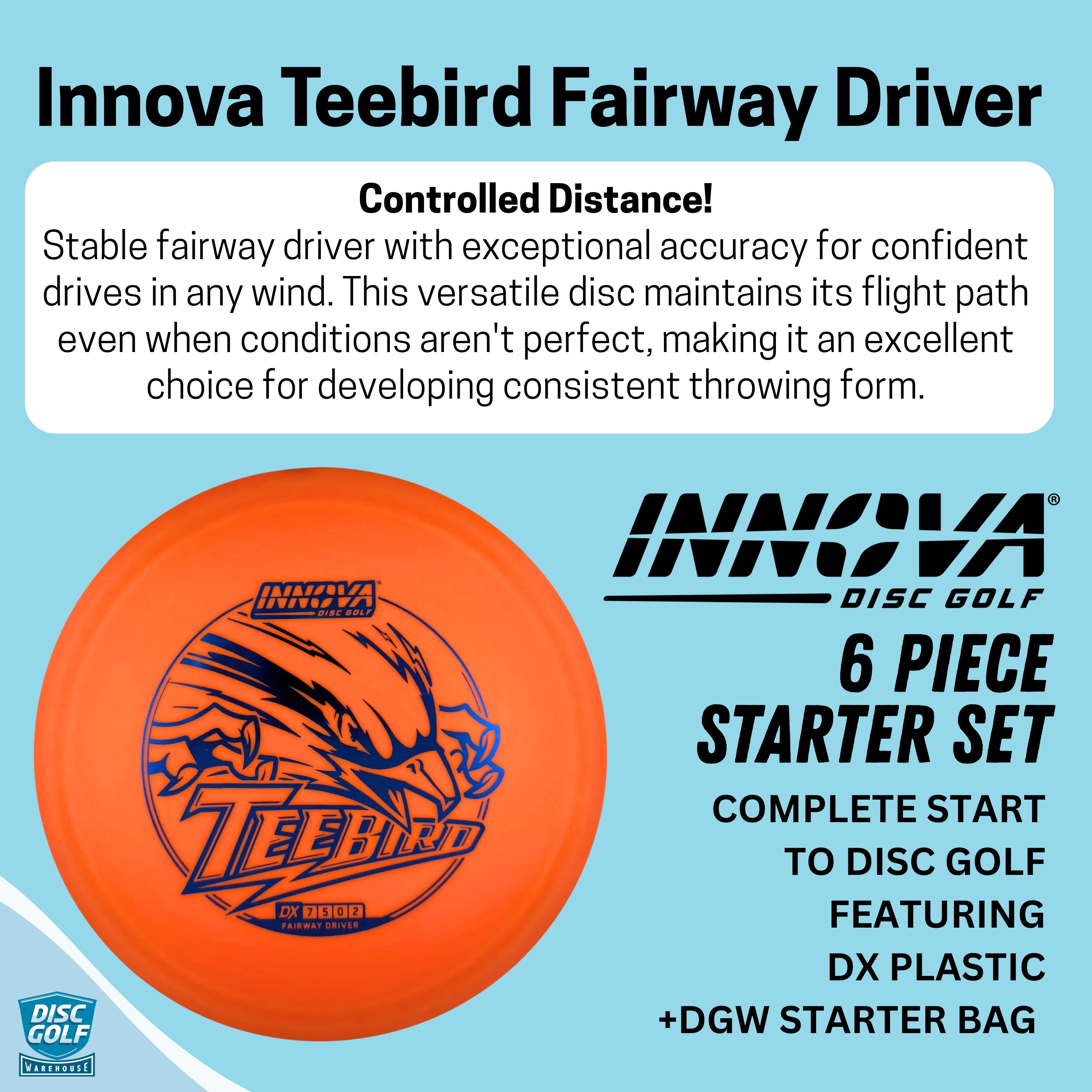 DGW Deluxe 6 Piece Innova Disc Golf Starter Set