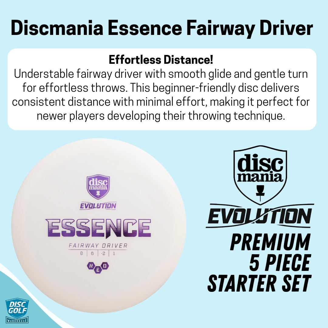 Discmania Evolution 5 Piece Disc Golf Starter Set