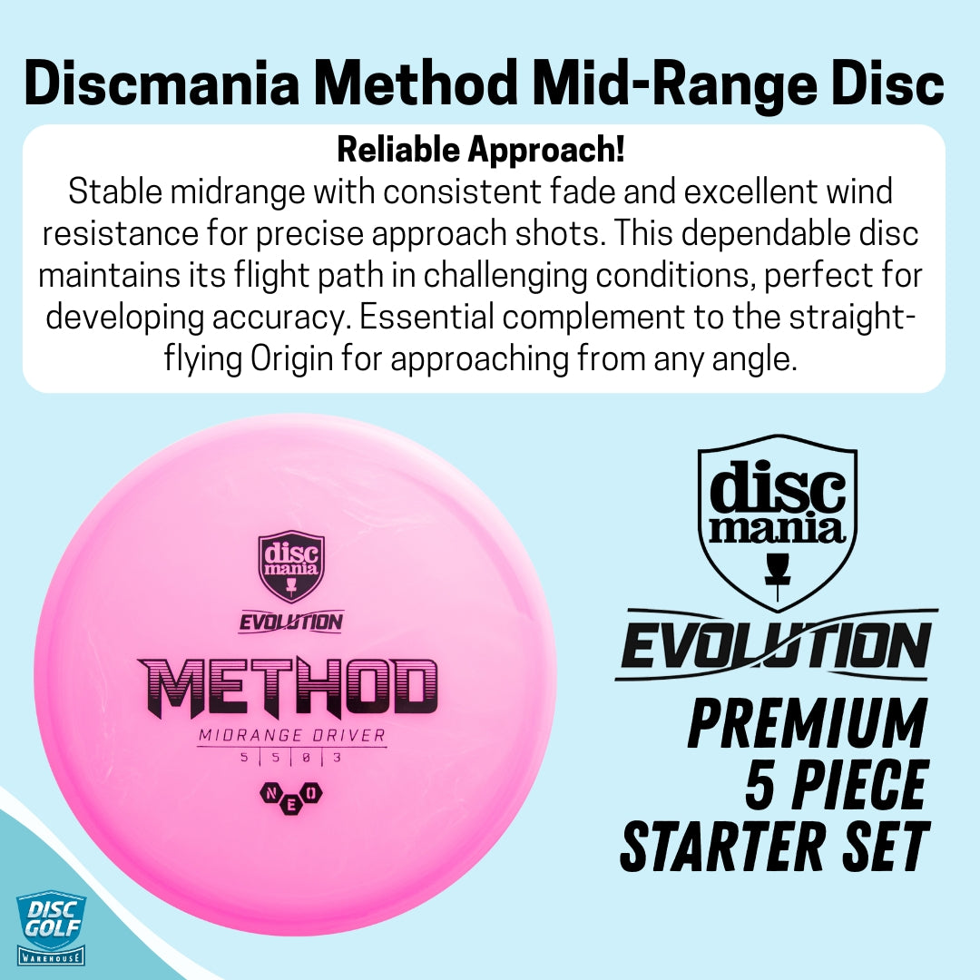 Discmania Evolution 5 Piece Disc Golf Starter Set