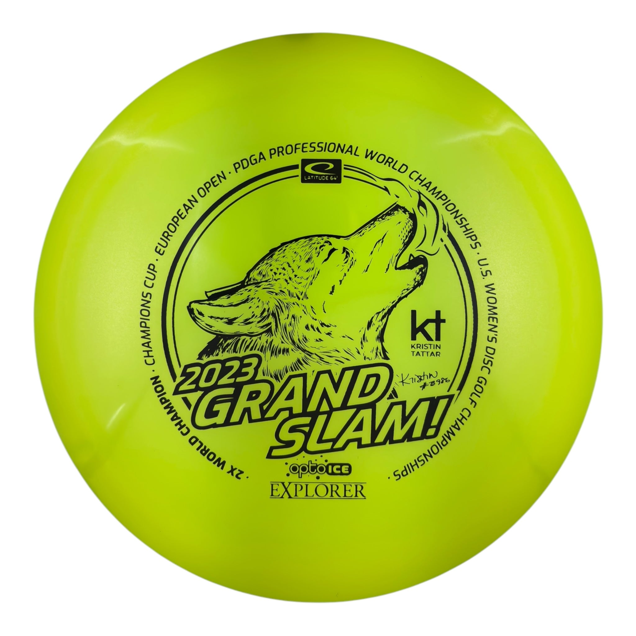 Latitude 64 Explorer - Opto Ice Glimmer Plastic - Kristen Tattar 2023 Grand Slam