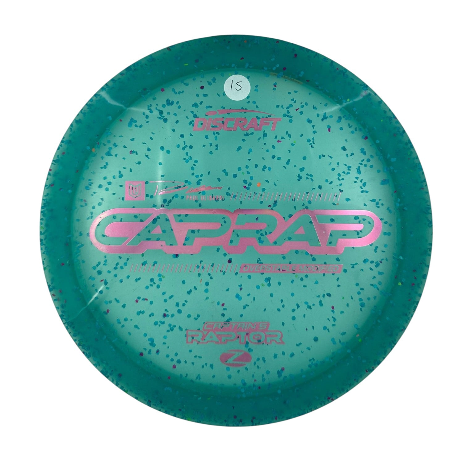 Discraft Captains Raptor 2026 - Z Confetti Plastic - Paul Ulibarri