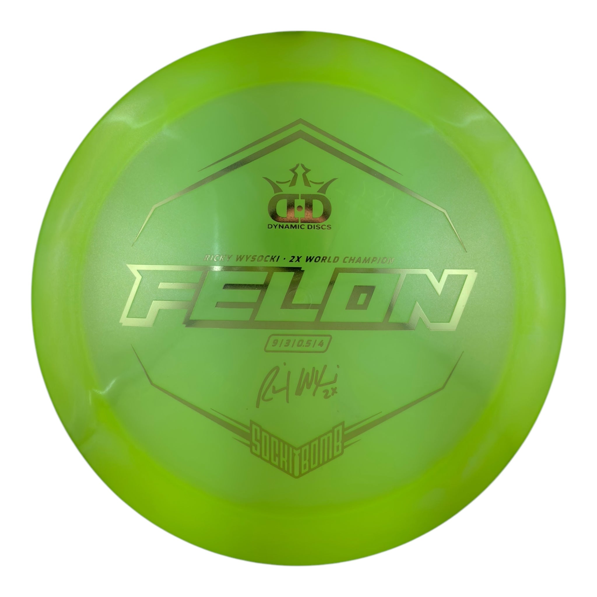 Dynamic Discs Felon - Lucid Ice Glimmer Plastic - Sockibomb Stamp