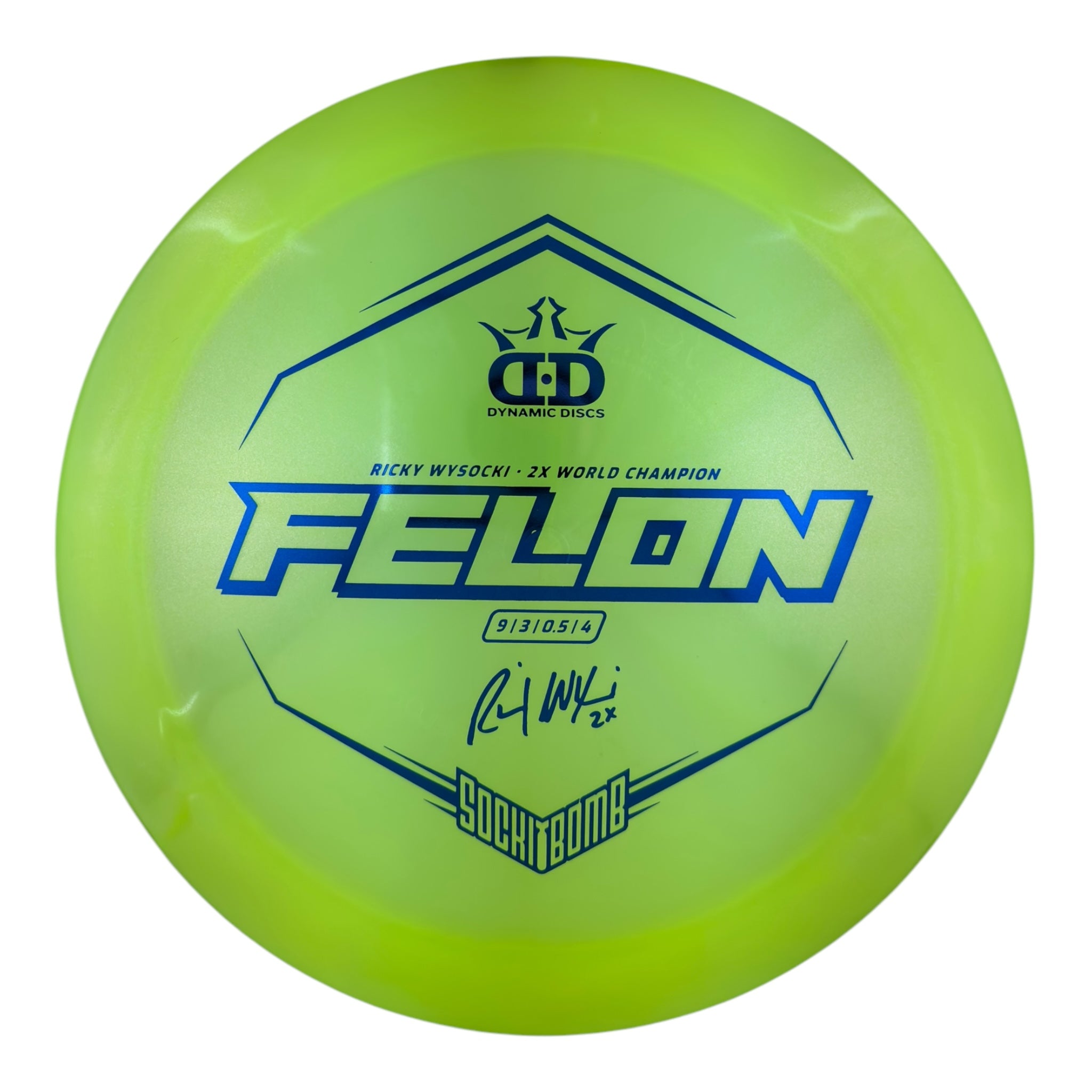 Dynamic Discs Felon - Lucid Ice Glimmer Plastic - Sockibomb Stamp