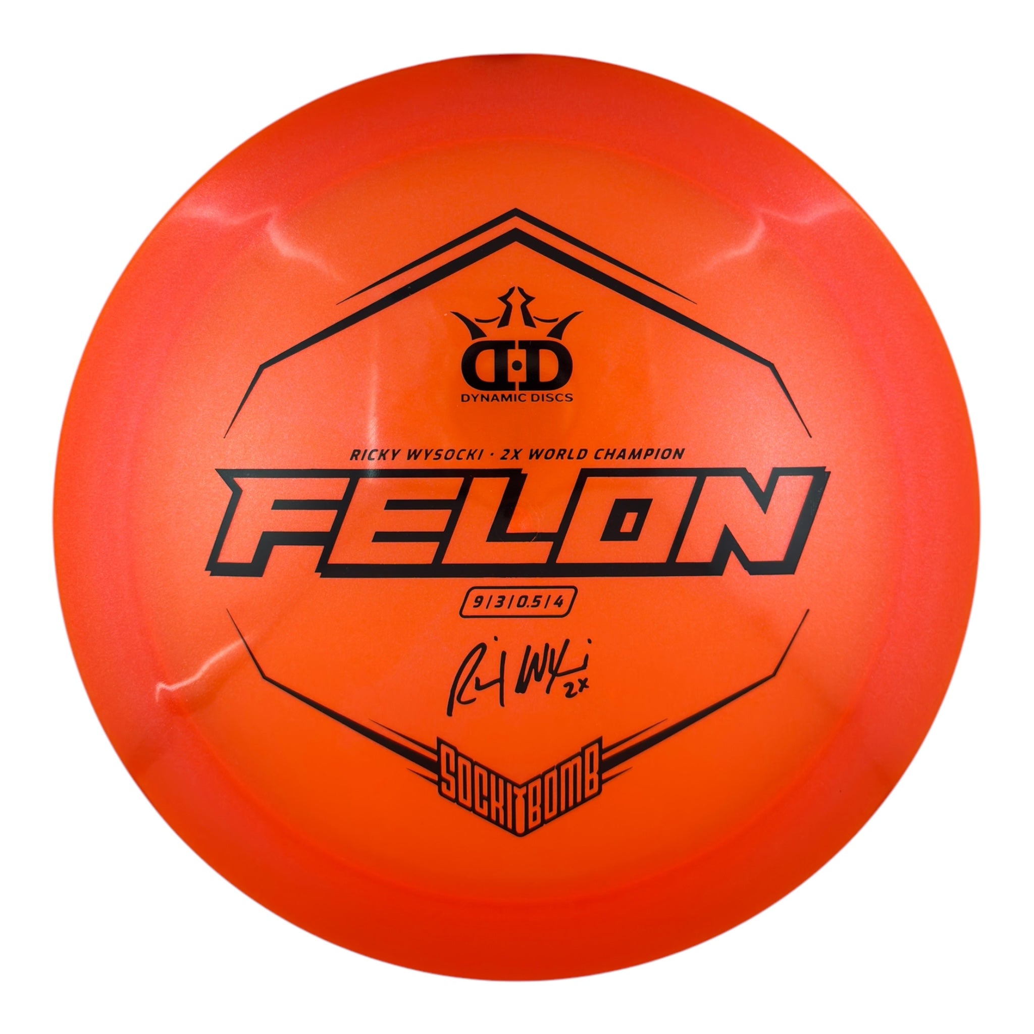 Dynamic Discs Felon - Lucid Ice Glimmer Plastic - Sockibomb Stamp