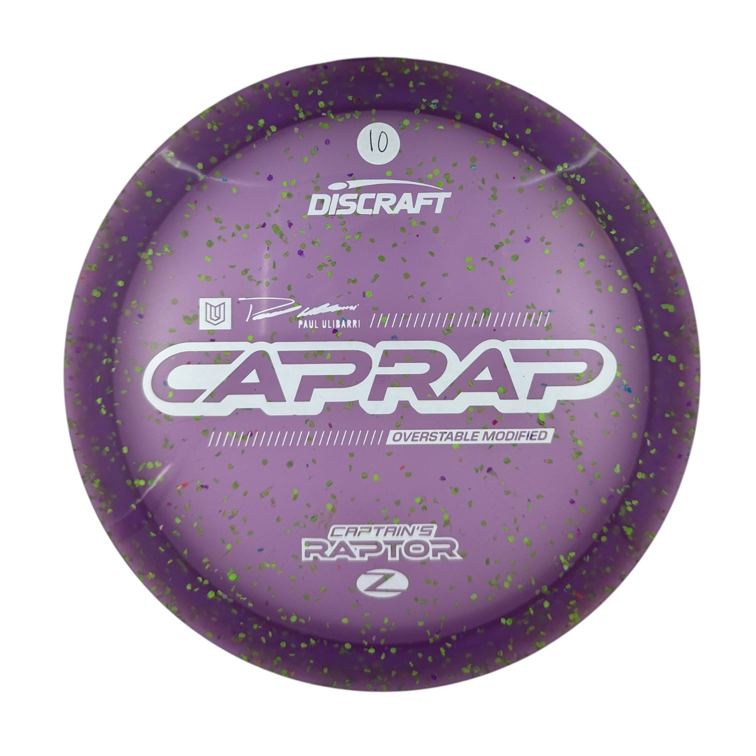 Discraft Captains Raptor 2026 - Z Confetti Plastic - Paul Ulibarri