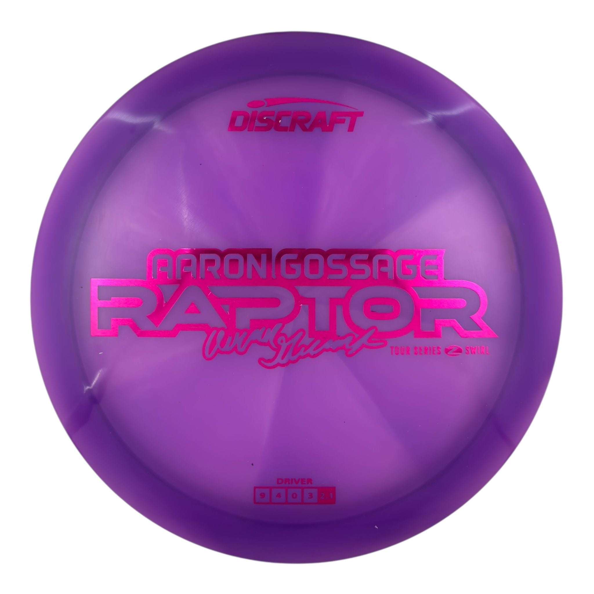 Discraft Raptor - Z Swirl Plastic - Aaron Gossage 2025 Tour Series