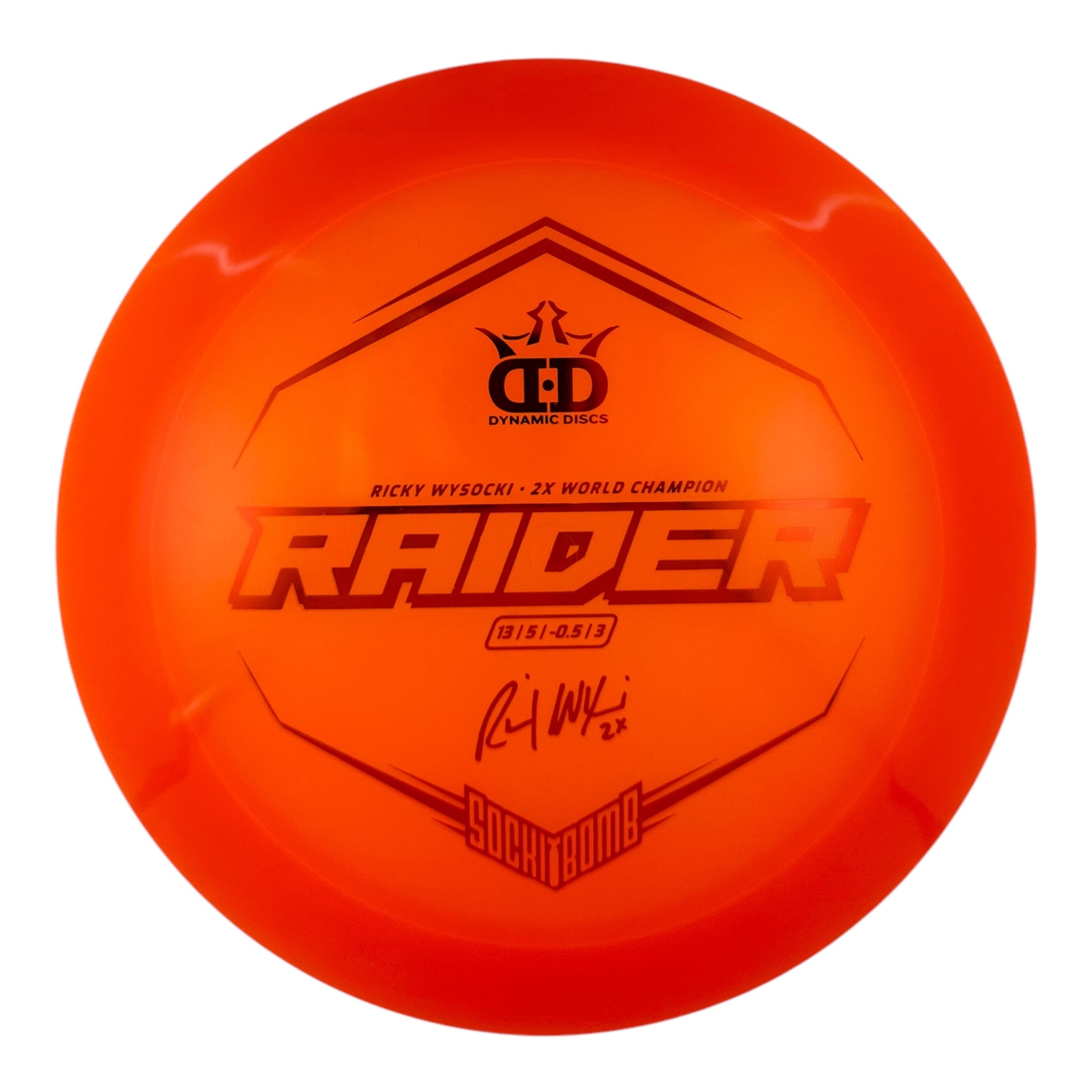 Dynamic Discs Raider - Lucid Ice Plastic - Sockibomb Stamp