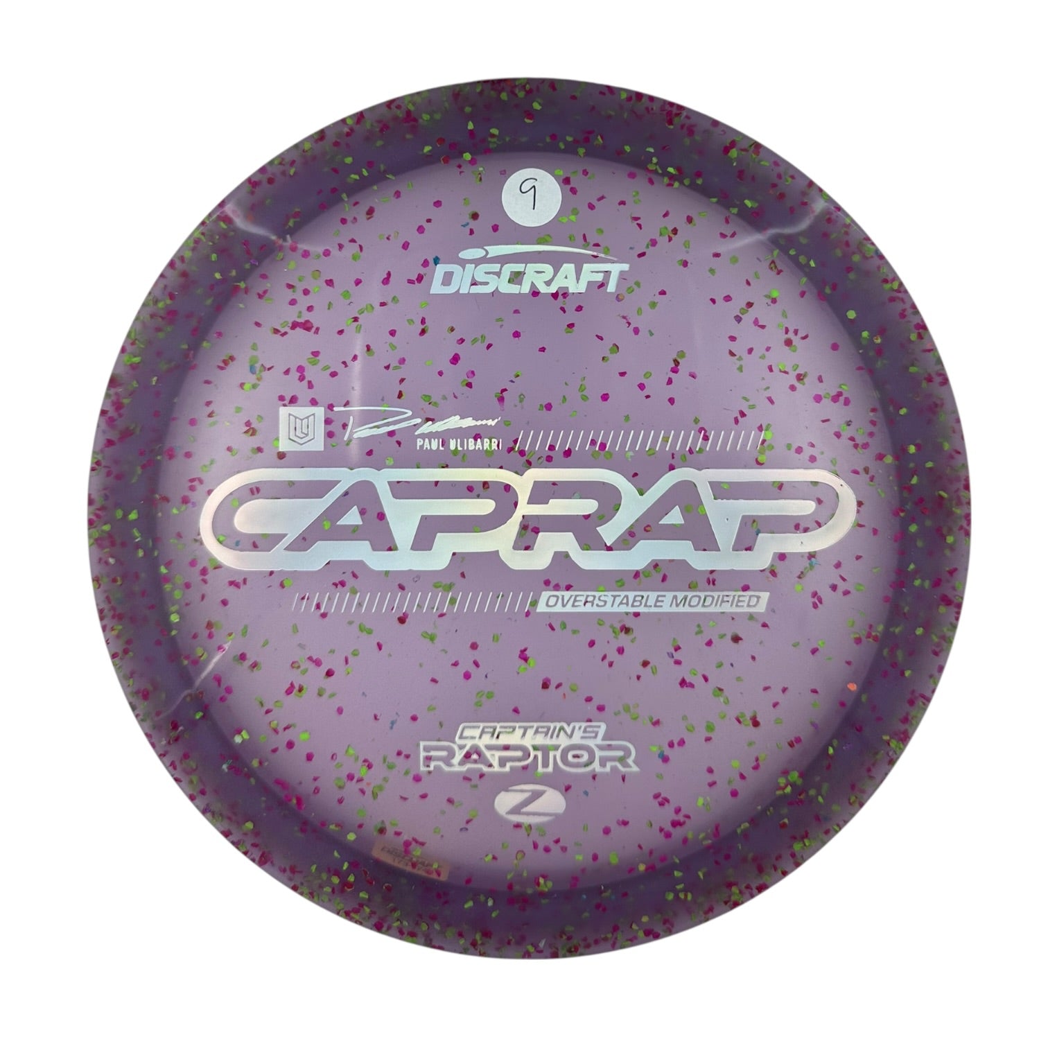 Discraft Captains Raptor 2026 - Z Confetti Plastic - Paul Ulibarri