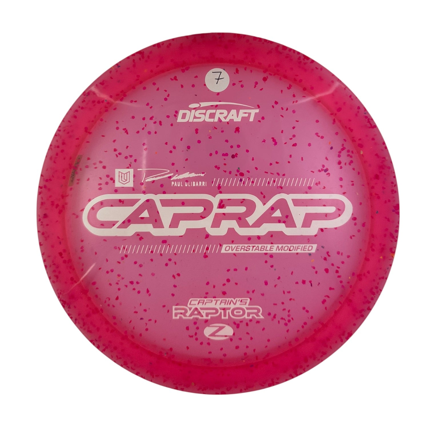 Discraft Captains Raptor 2026 - Z Confetti Plastic - Paul Ulibarri