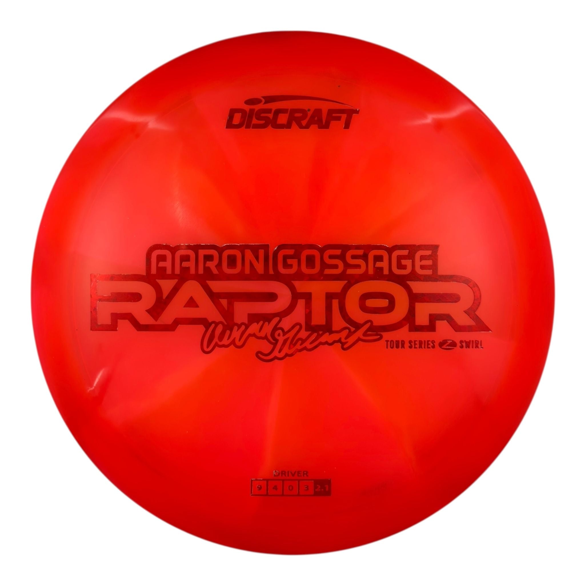 Discraft Raptor - Z Swirl Plastic - Aaron Gossage 2025 Tour Series