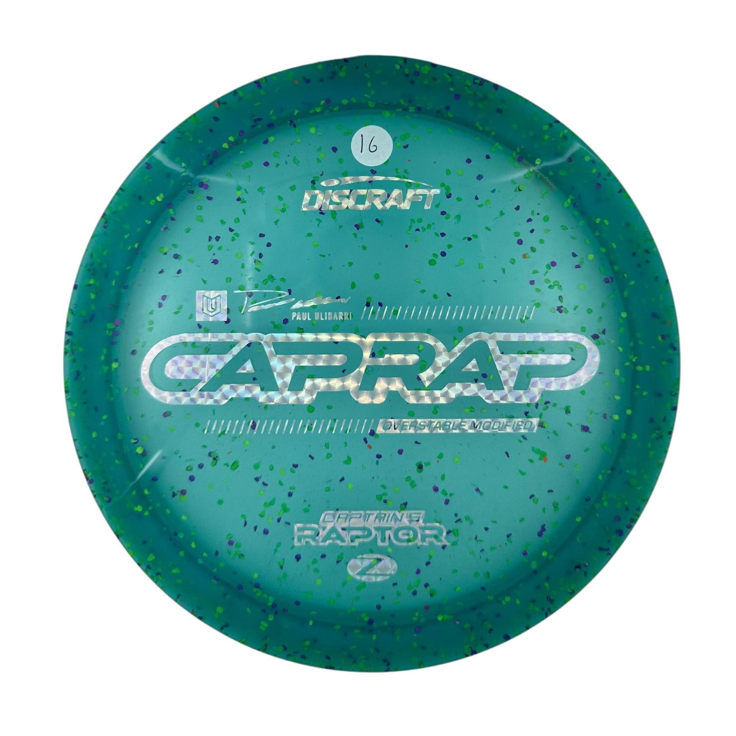 Discraft Captains Raptor 2026 - Z Confetti Plastic - Paul Ulibarri
