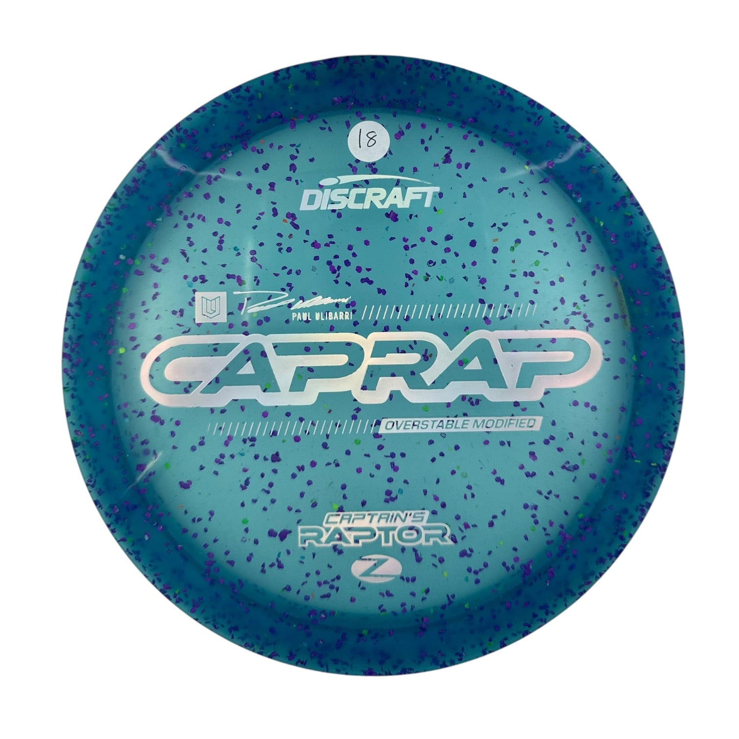 Discraft Captains Raptor 2026 - Z Confetti Plastic - Paul Ulibarri