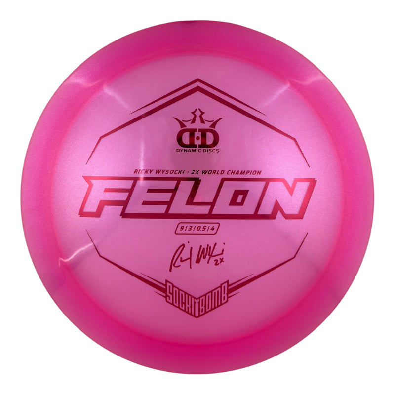 Dynamic Discs Felon - Lucid Ice Glimmer Plastic - Sockibomb Stamp