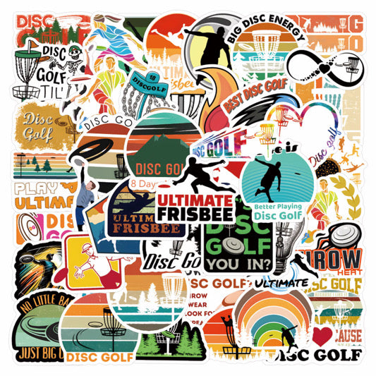 50 Disc Golf Sticker Pack