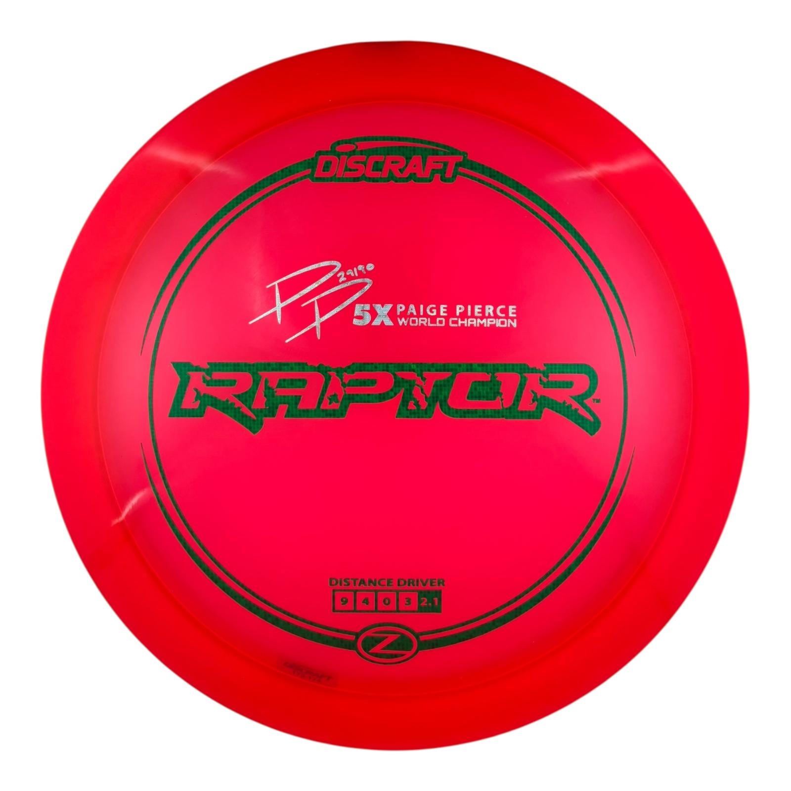 Discraft Raptor - Z Plastic - Paige Pierce Signature