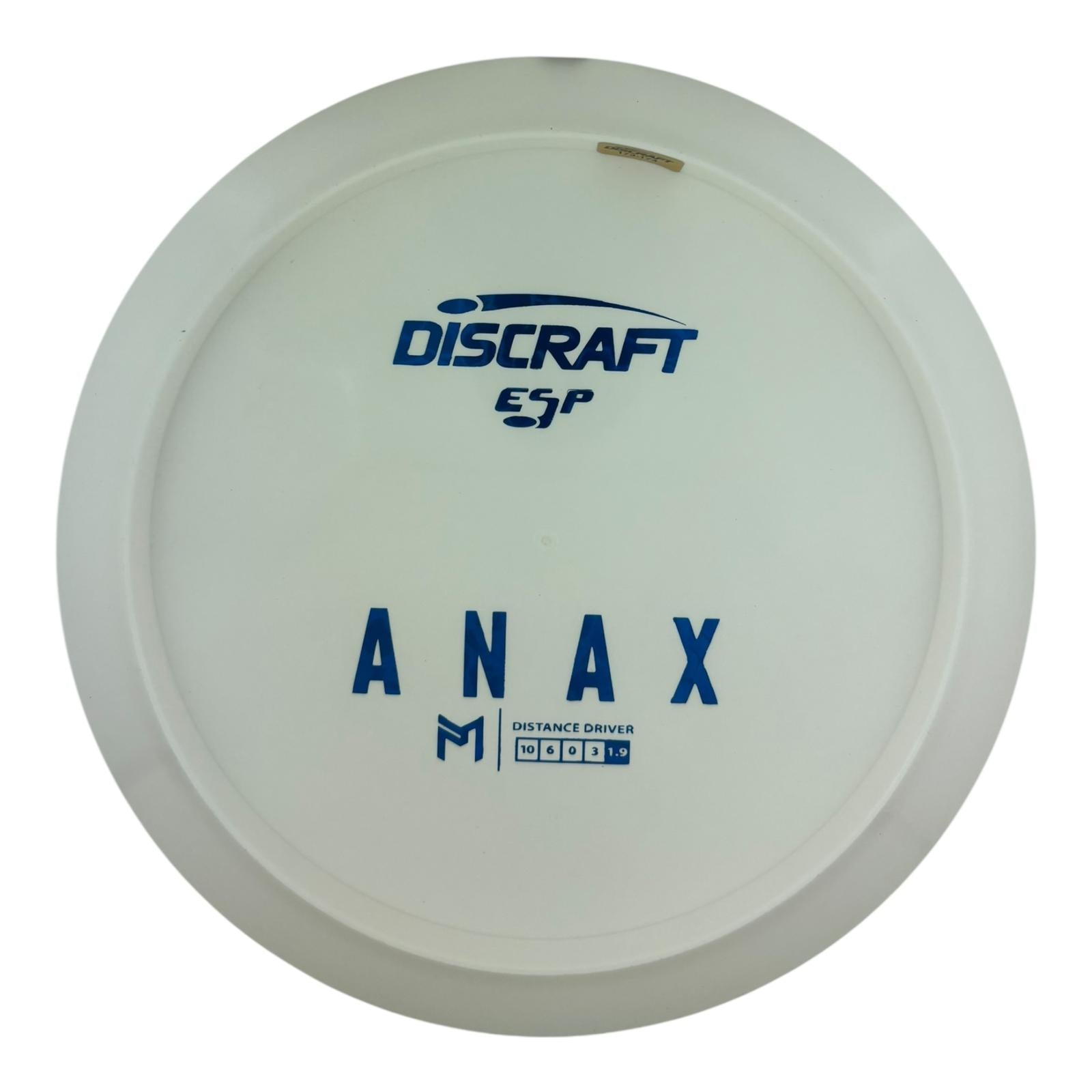Discraft Anax - ESP Pure White Bottom Stamp