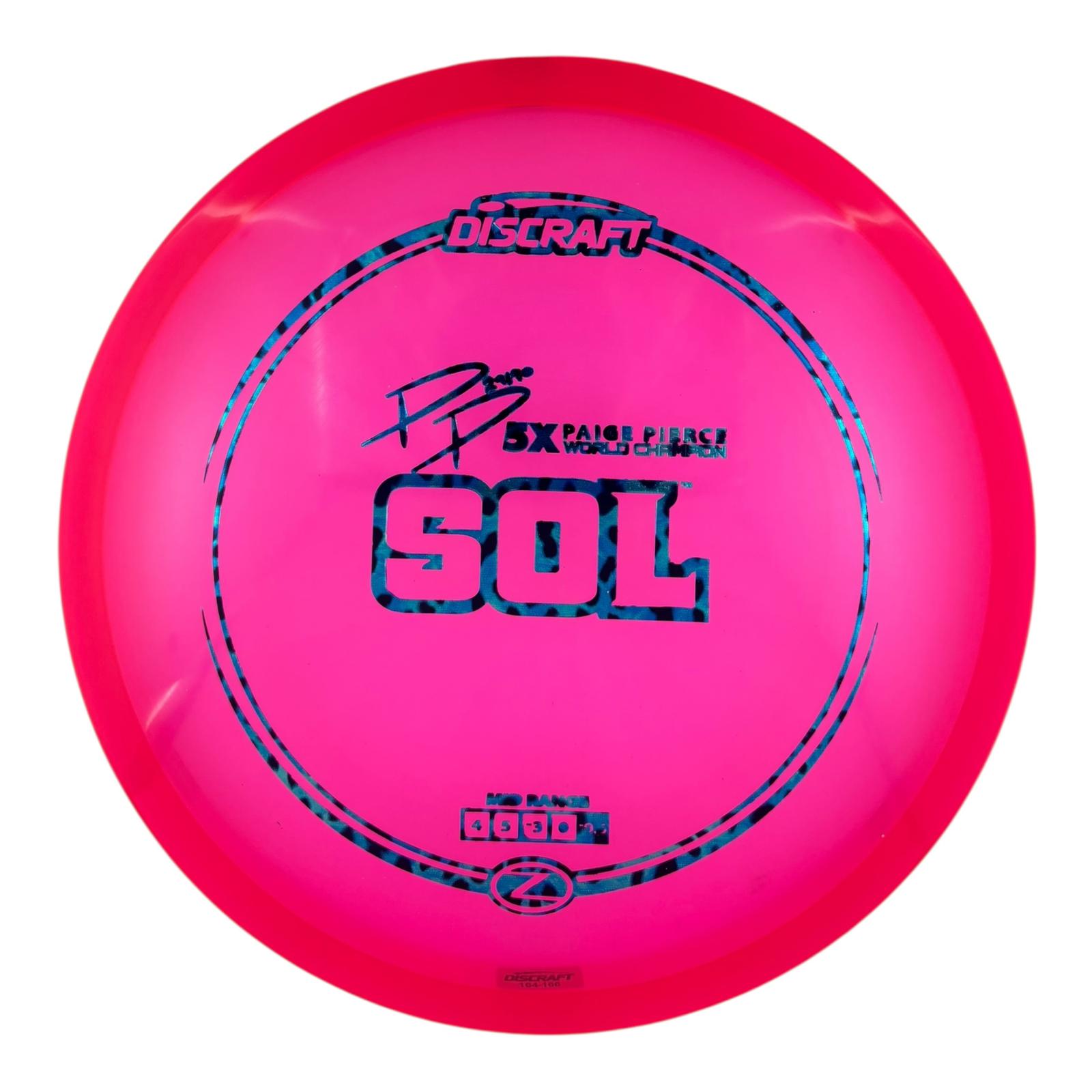 Discraft Sol - Z Plastic - Paige Pierce Signature