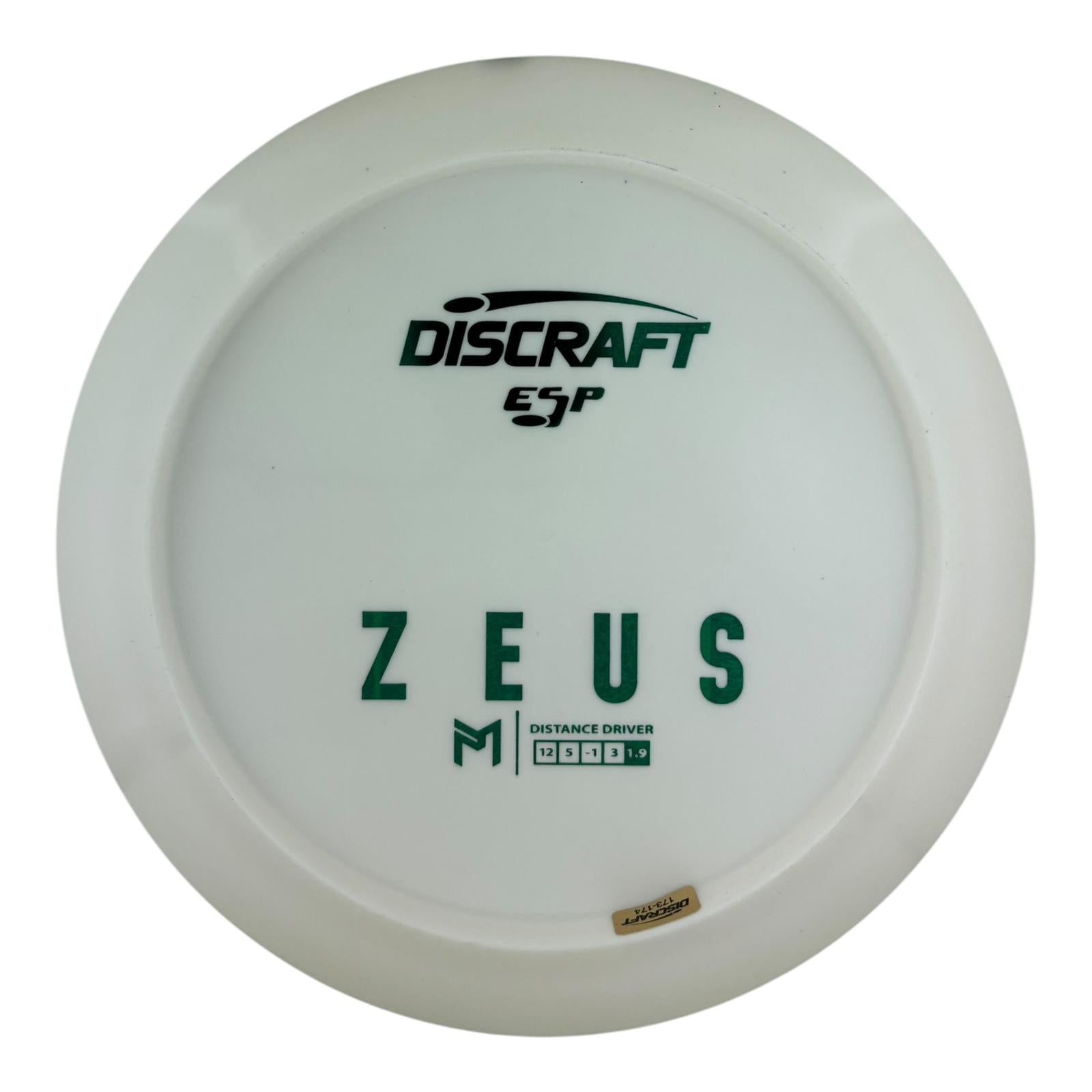 Discraft Zeus - ESP Blank White Bottom Stamp