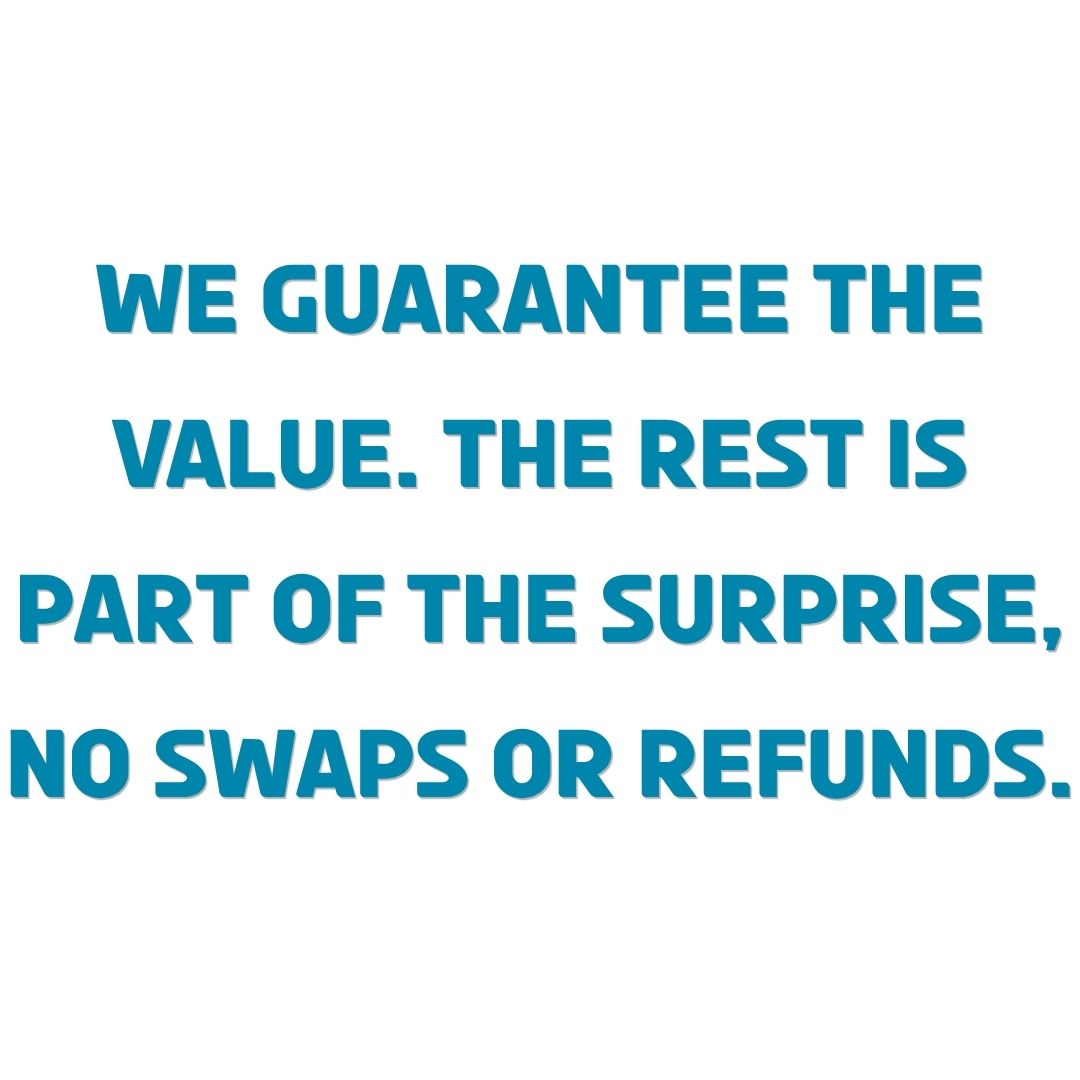 DGW Monthly Mystery terms, we guarantee the value, the rest is part of the surprise, no swaps or refunds