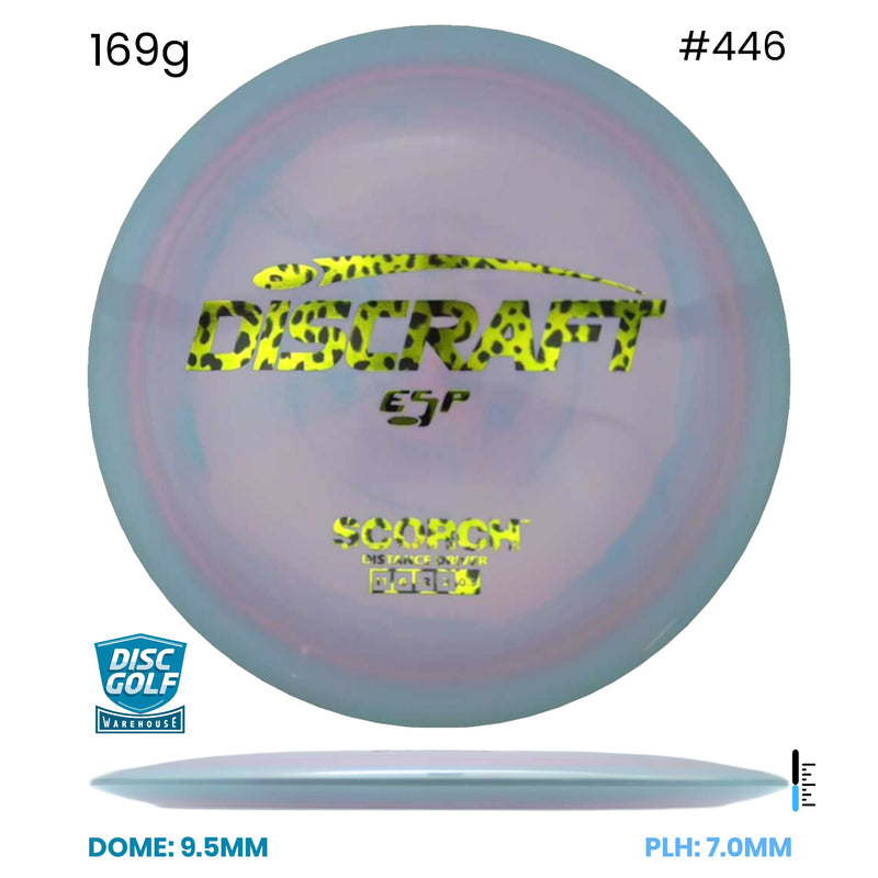 Disc Golf Warehouse Discraft Scorch - ESP Plastic Blue/Green Metallic, Black 169g