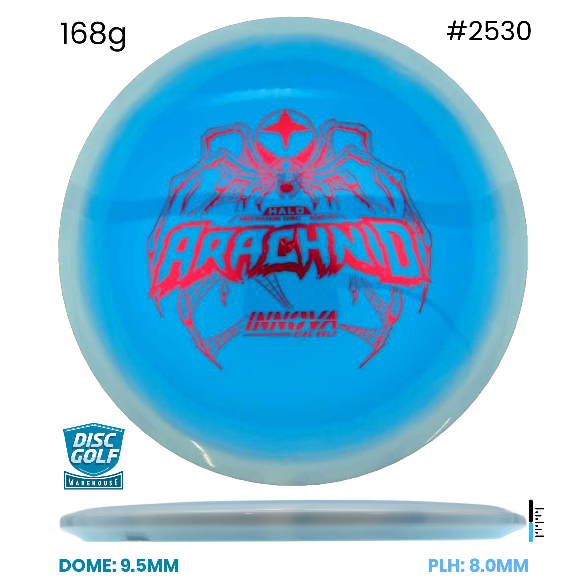 Disc Golf Warehouse Innova Arachnid - Halo Star Plastic Blue/Red Metallic 168g