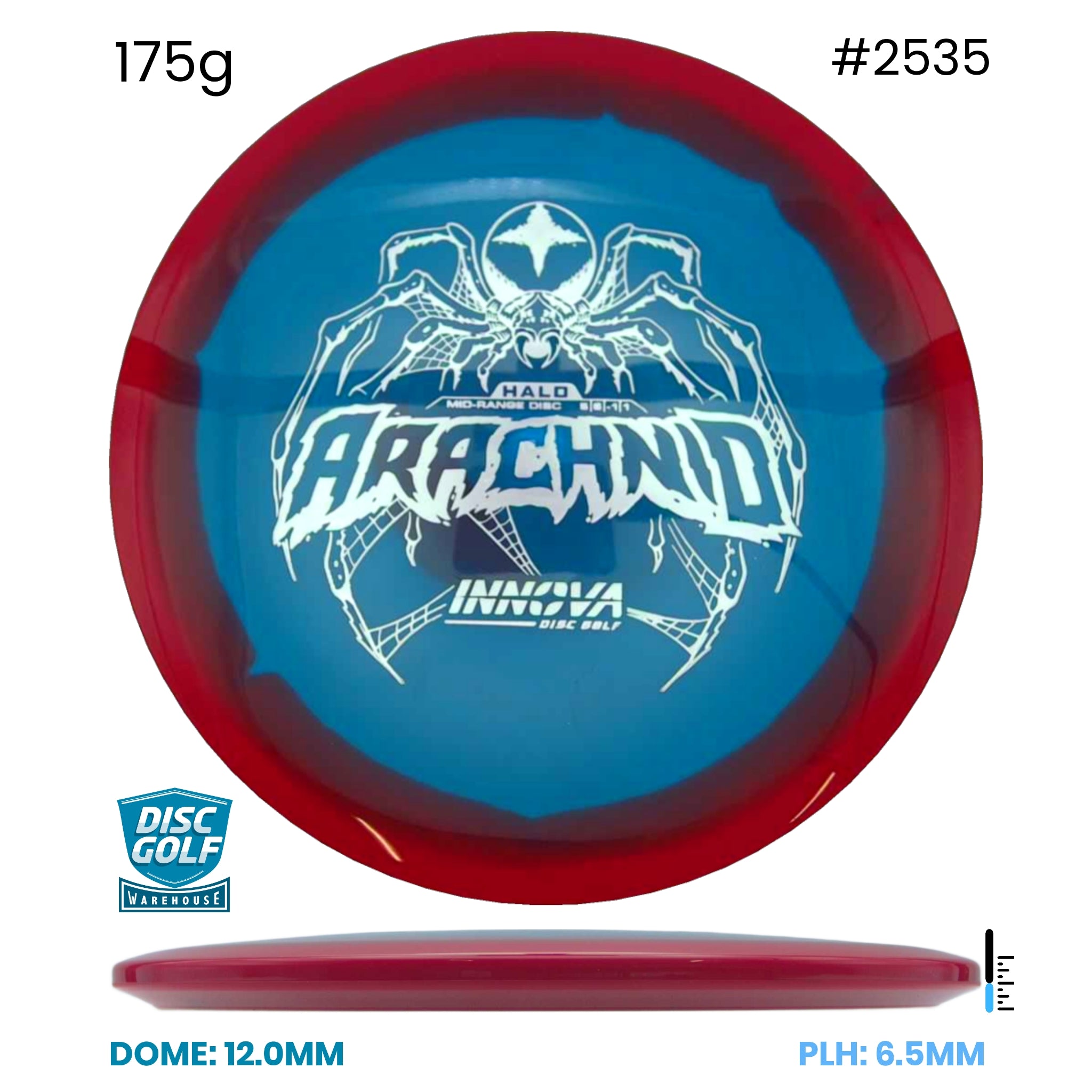 Disc Golf Warehouse Innova Arachnid - Halo Star Plastic Blue/White 175g