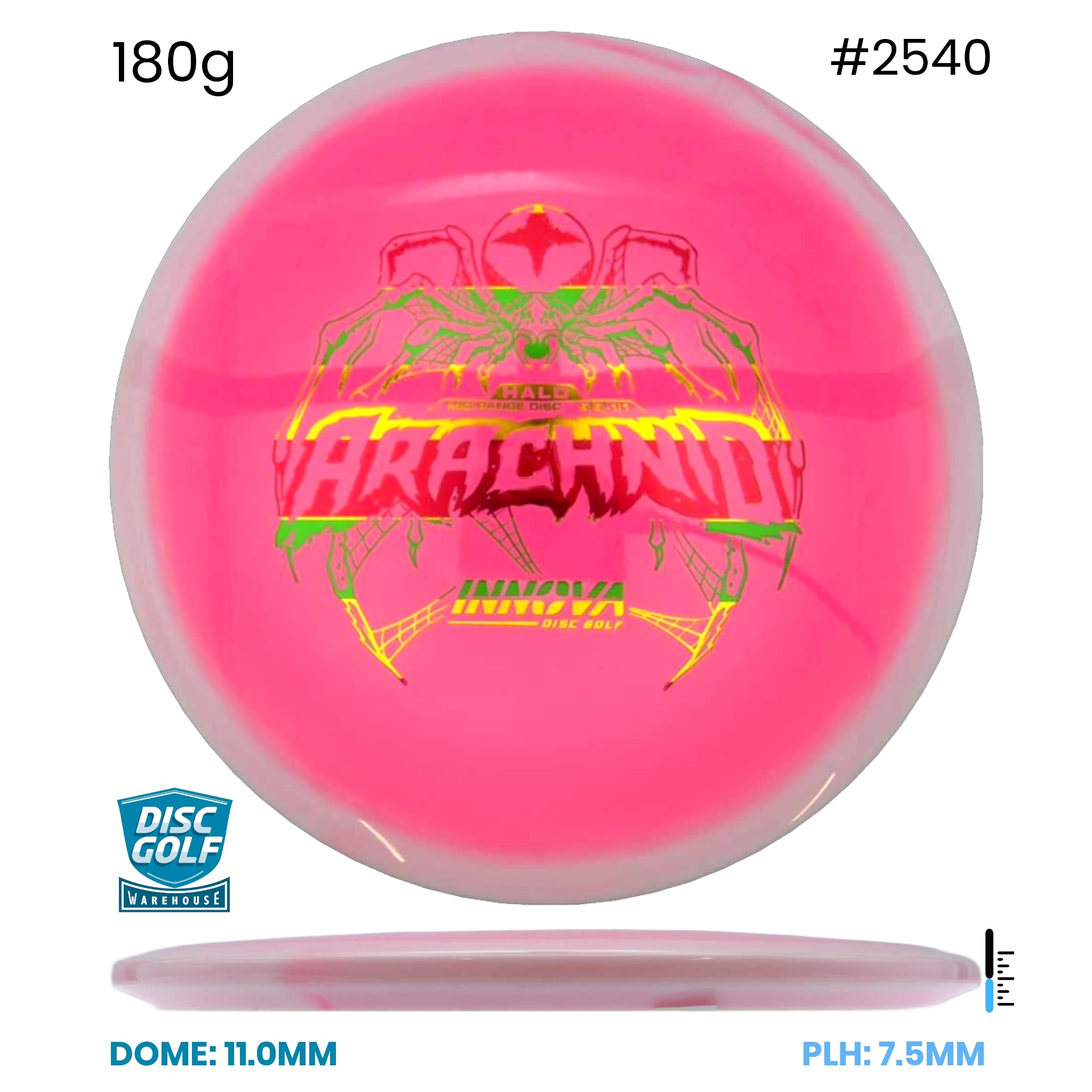 Disc Golf Warehouse Innova Arachnid - Halo Star Plastic Pink/Silver 180g