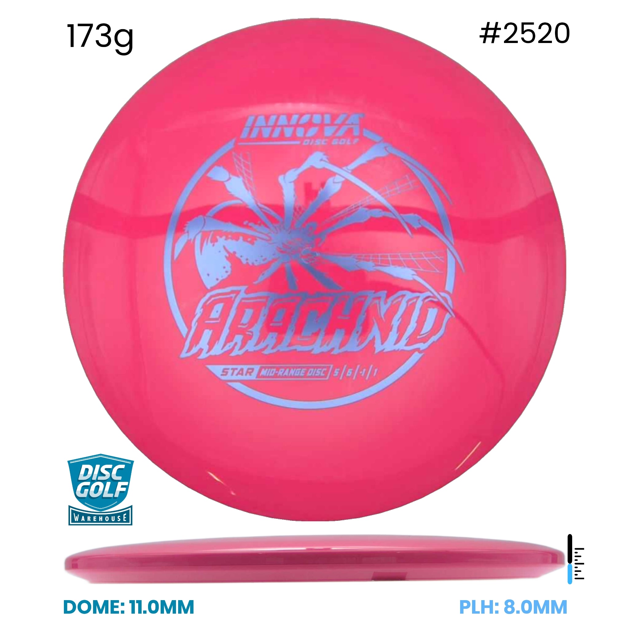Disc Golf Warehouse Innova Arachnid - Star Plastic Pink/Silver 173g