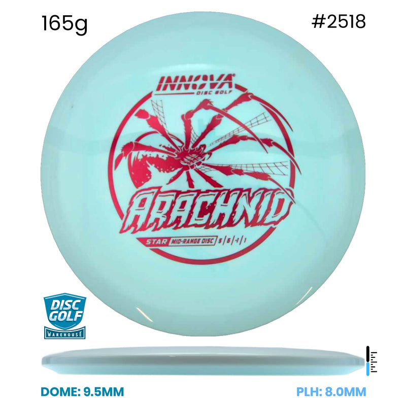 Disc Golf Warehouse Innova Arachnid - Star Plastic White/Red Metallic 165g