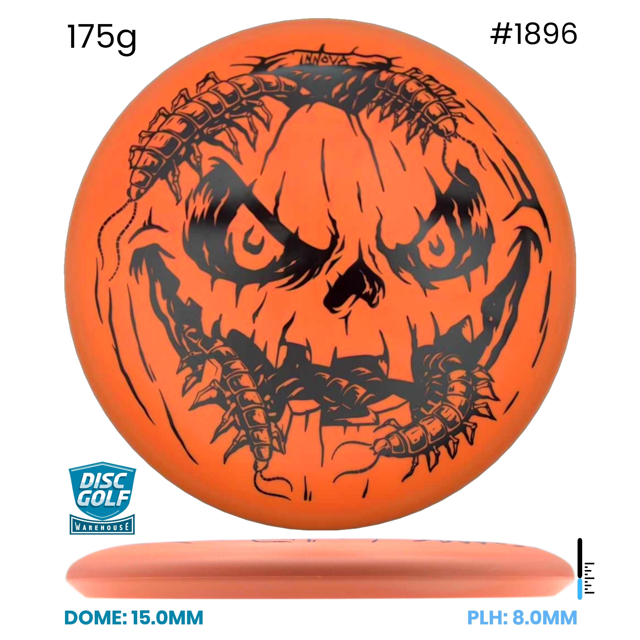 Disc Golf Warehouse Innova Aviar - DX Plastic - Halloween Pumpkin Orange/Black 175g