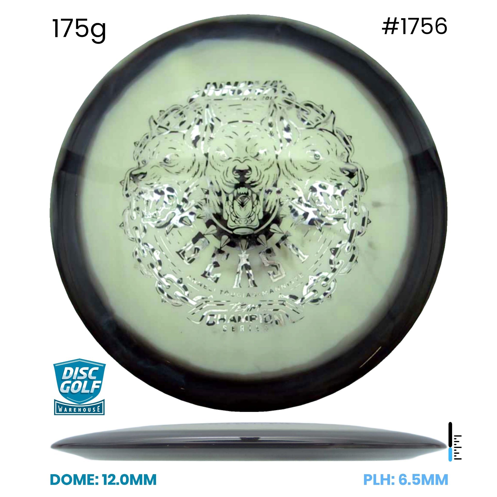 Disc Golf Warehouse Innova Beast - Proto Glow Halo Star Plastic - Anneli Tõugjas-Männiste 2026 tour Series Black/Silver 175g