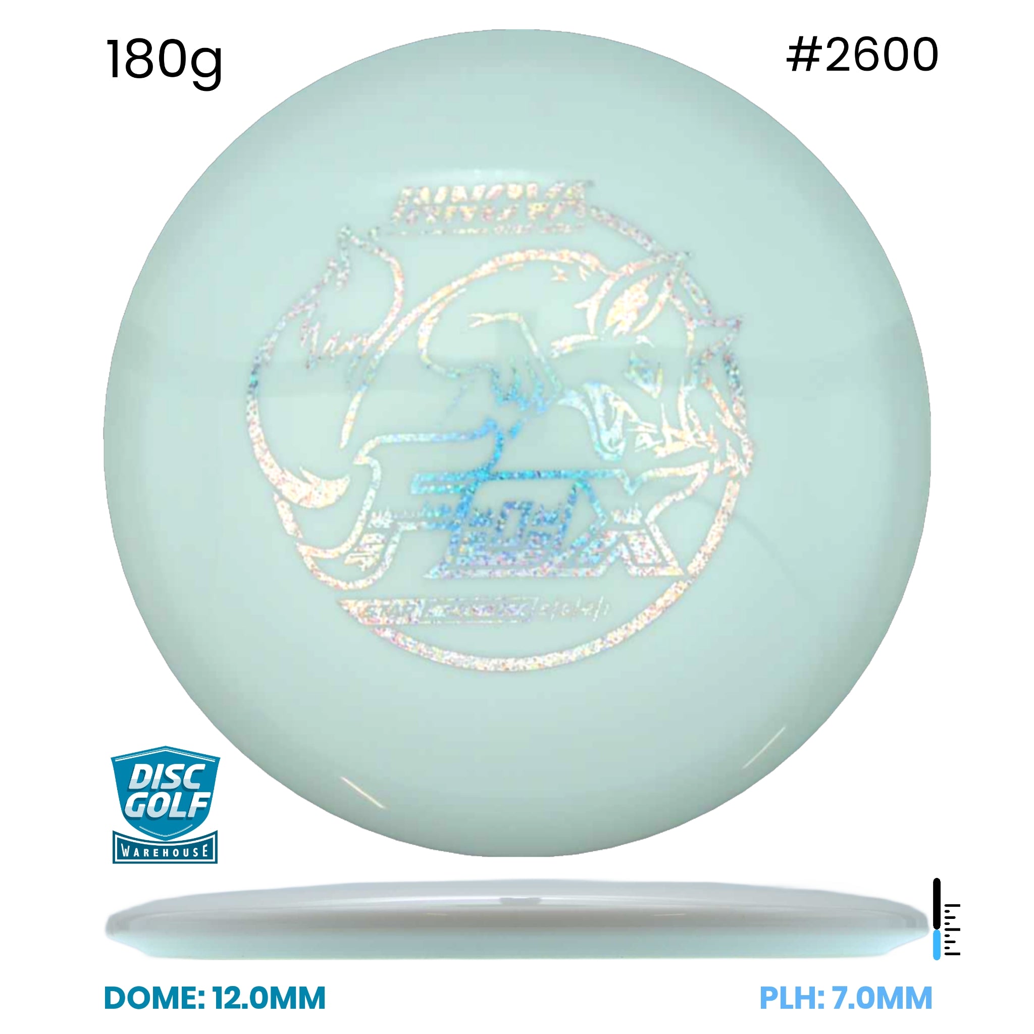 Disc Golf Warehouse Innova Fox - Star Plastic White/Holographic 180g