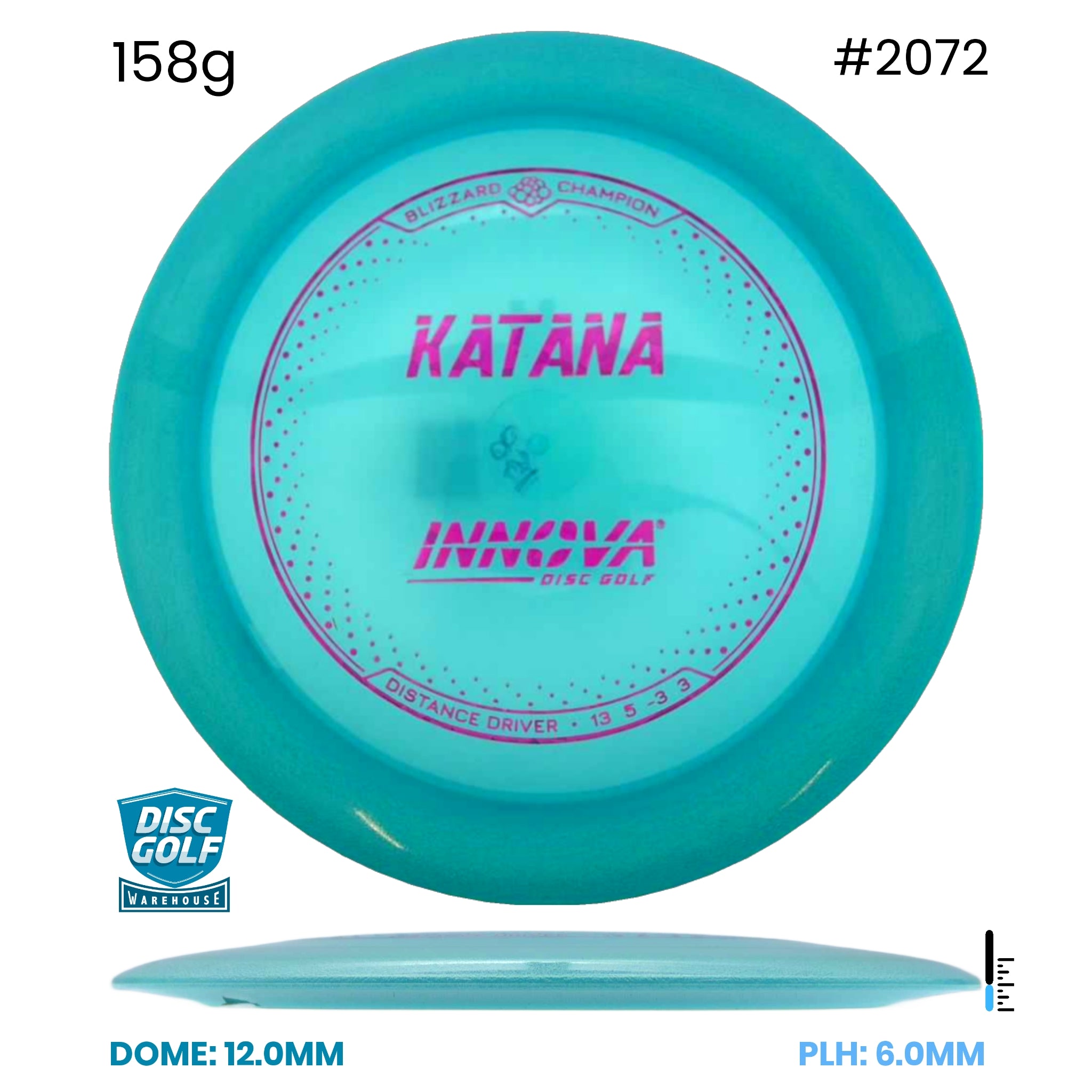 Disc Golf Warehouse Innova Katana - Blizzard Champion Blue/Purple Metallic 158g