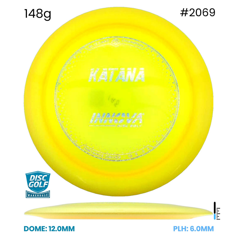 Disc Golf Warehouse Innova Katana - Blizzard Champion Yellow/Silver 148g