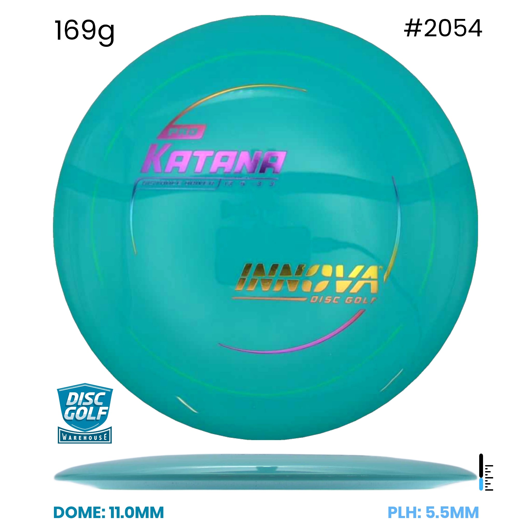 Disc Golf Warehouse Innova Katana - Pro Turquoise/Rainbow Holo 169g
