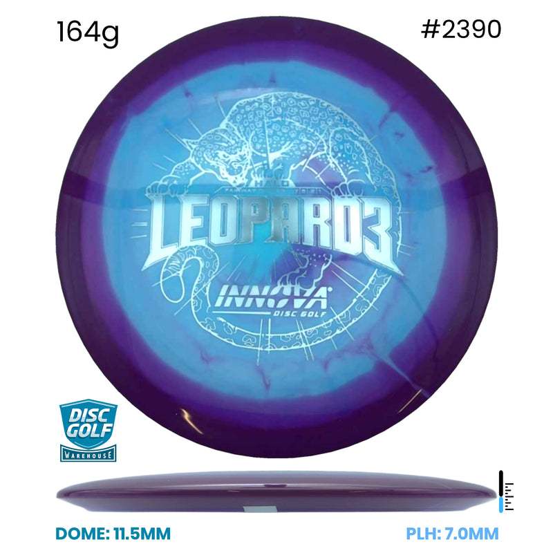 Disc Golf Warehouse Innova Leopard3 - Halo Star Plastic Blue/Purple Metallic 164g