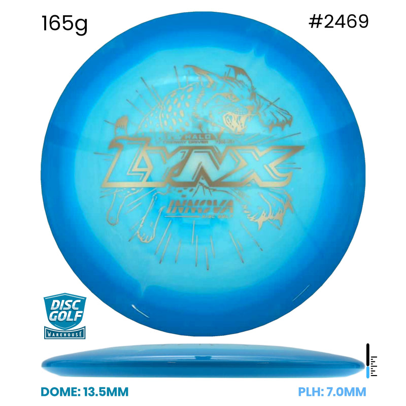 Disc Golf Warehouse Innova Lynx - Halo Star Plastic Blue/Gold 165g