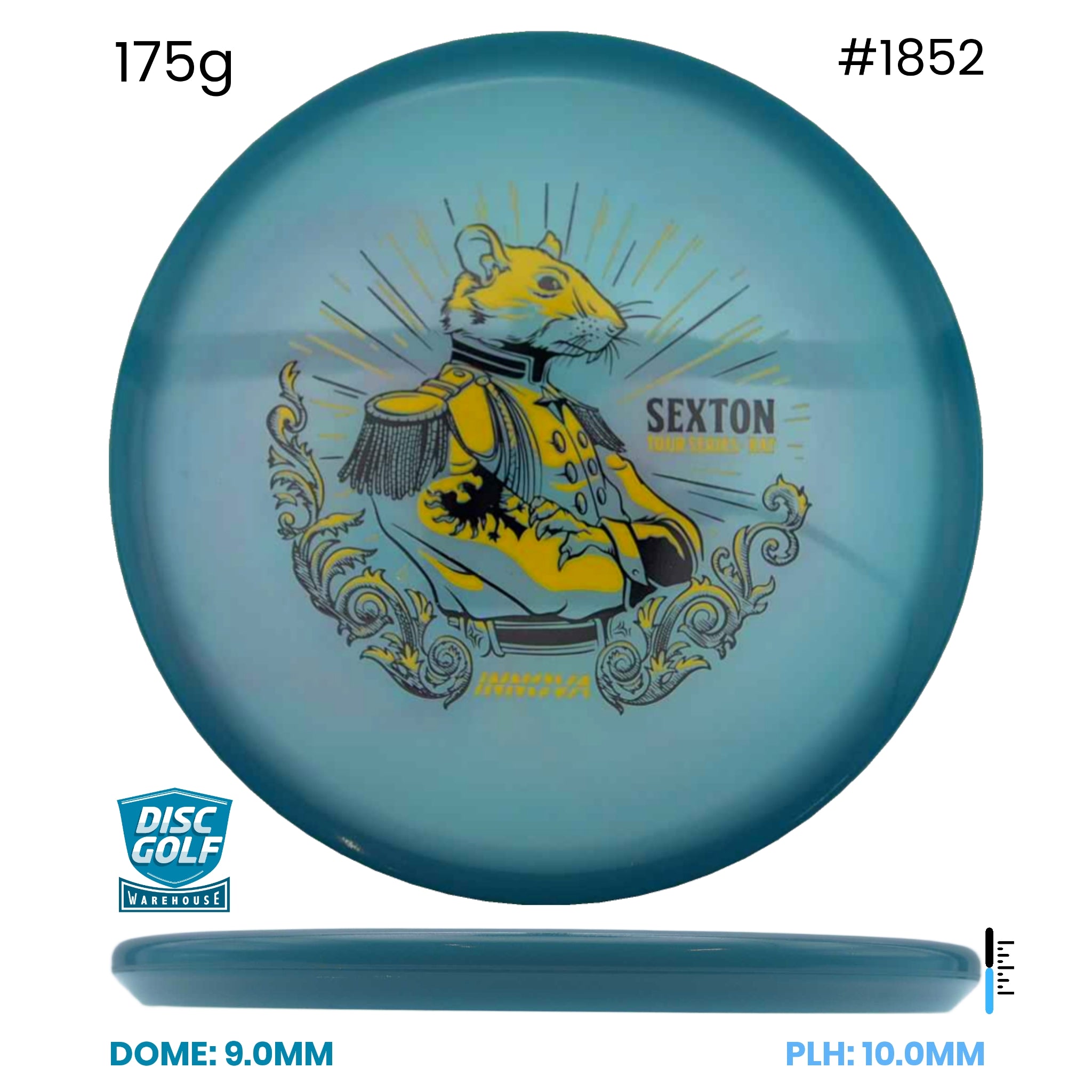 Disc Golf Warehouse Innova Rat - Proto Glow Champion Plastic - Nate Sexton 2026 Tour Series Blue Glow/Purple Metallic, Silver 175g