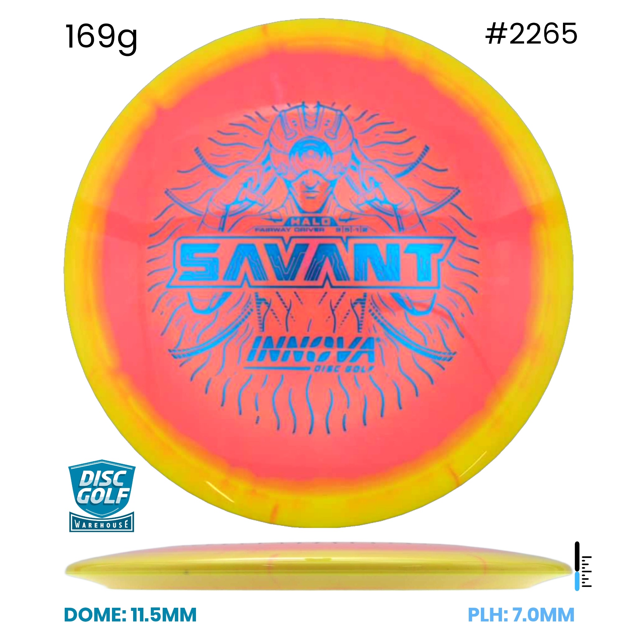 Disc Golf Warehouse Innova Savant - Halo Star Plastic Pink/Blue Metallic 169g