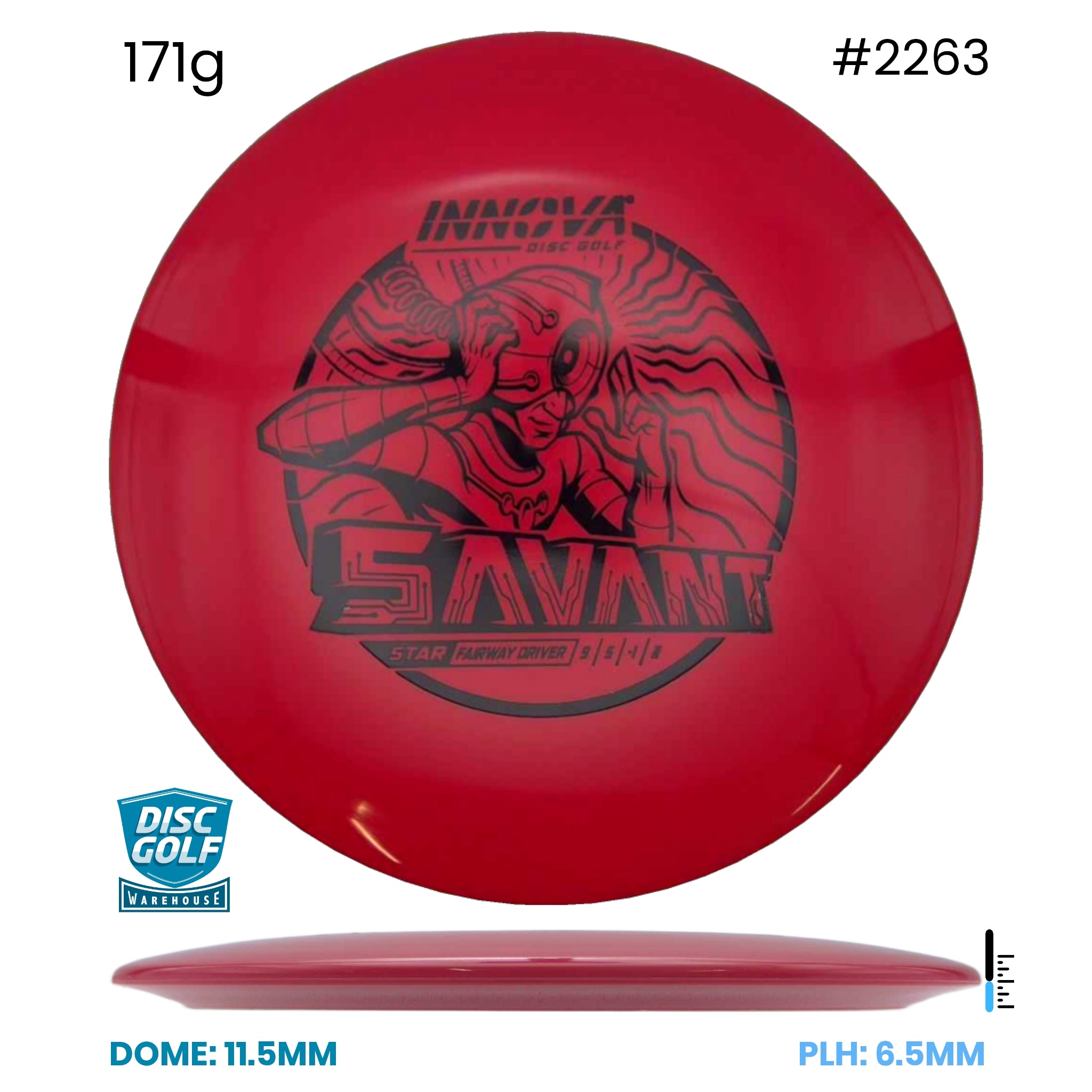 Disc Golf Warehouse Innova Savant - Star Red/Black 171g