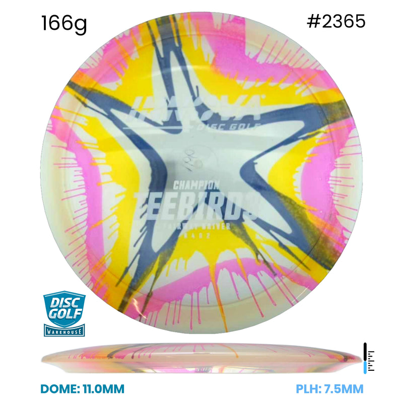 Disc Golf Warehouse Innova Teebird3 - I Dye Champion Plastic Full Colour Dye/Rainbow Holo 166g