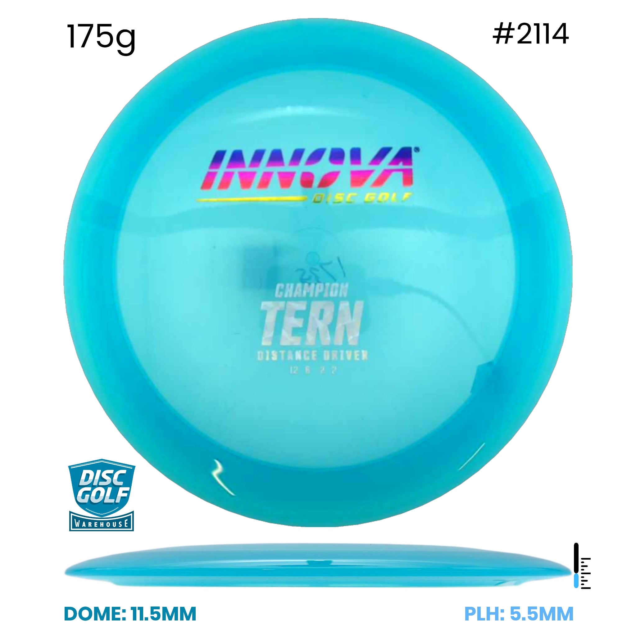 Disc Golf Warehouse Innova Tern - Champion Blue/Rainbow Holo, Silver 175g