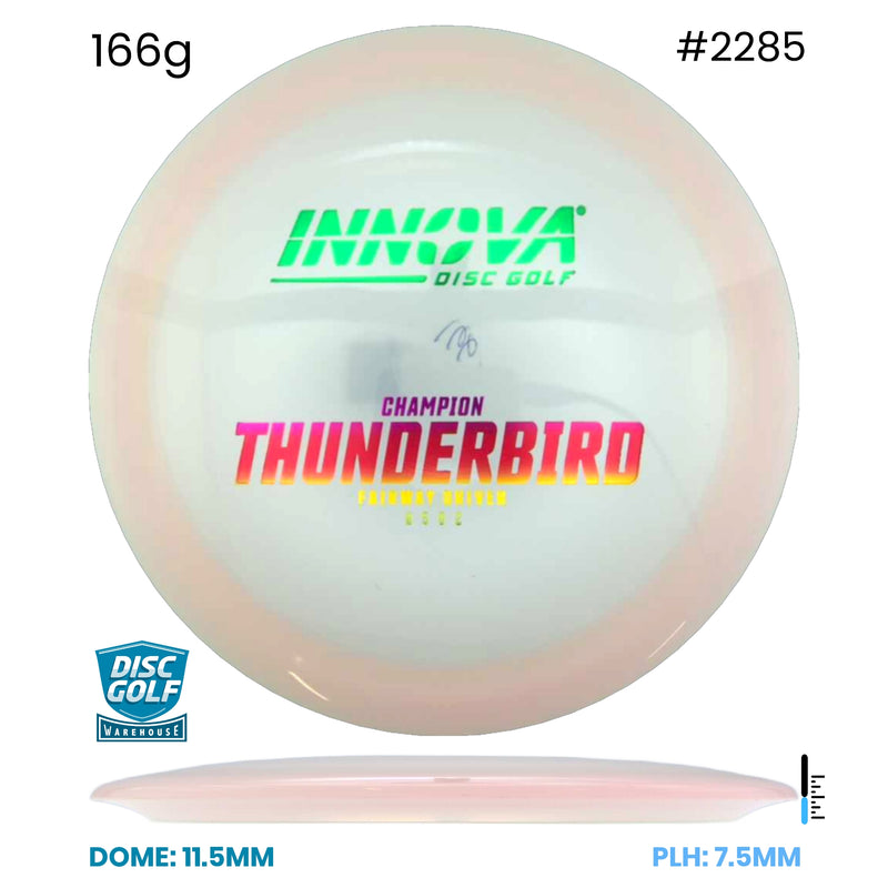 Disc Golf Warehouse Innova Thunderbird - Champion Pink/Green Metallic, Red Metallic 166g