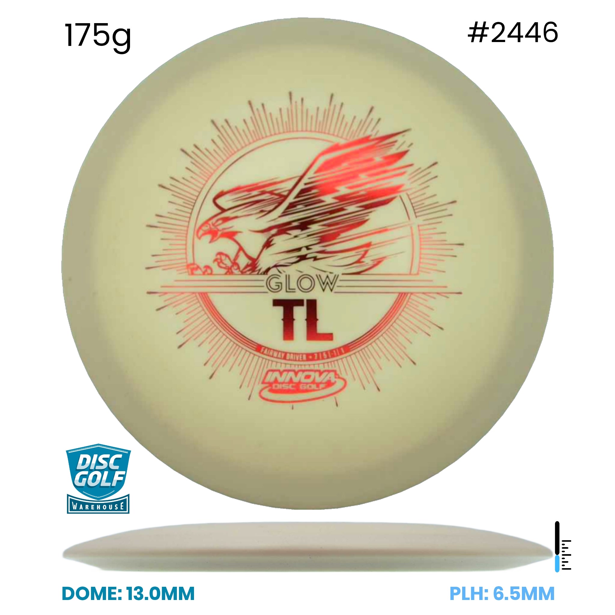 Disc Golf Warehouse Innova TL - DX Glow Plastic Glow/Multicolor 175g