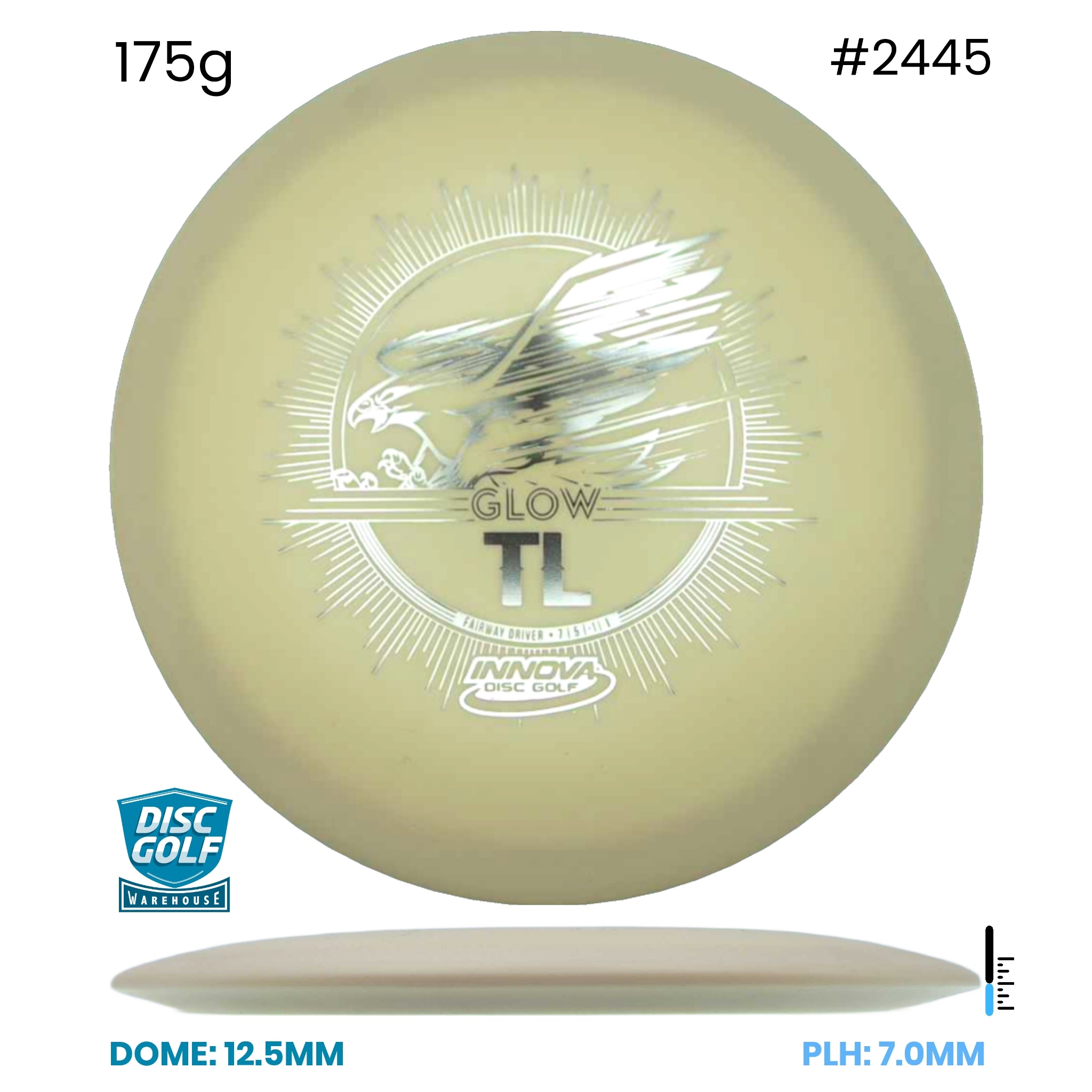 Disc Golf Warehouse Innova TL - DX Glow Plastic Glow/Multicolor 175g