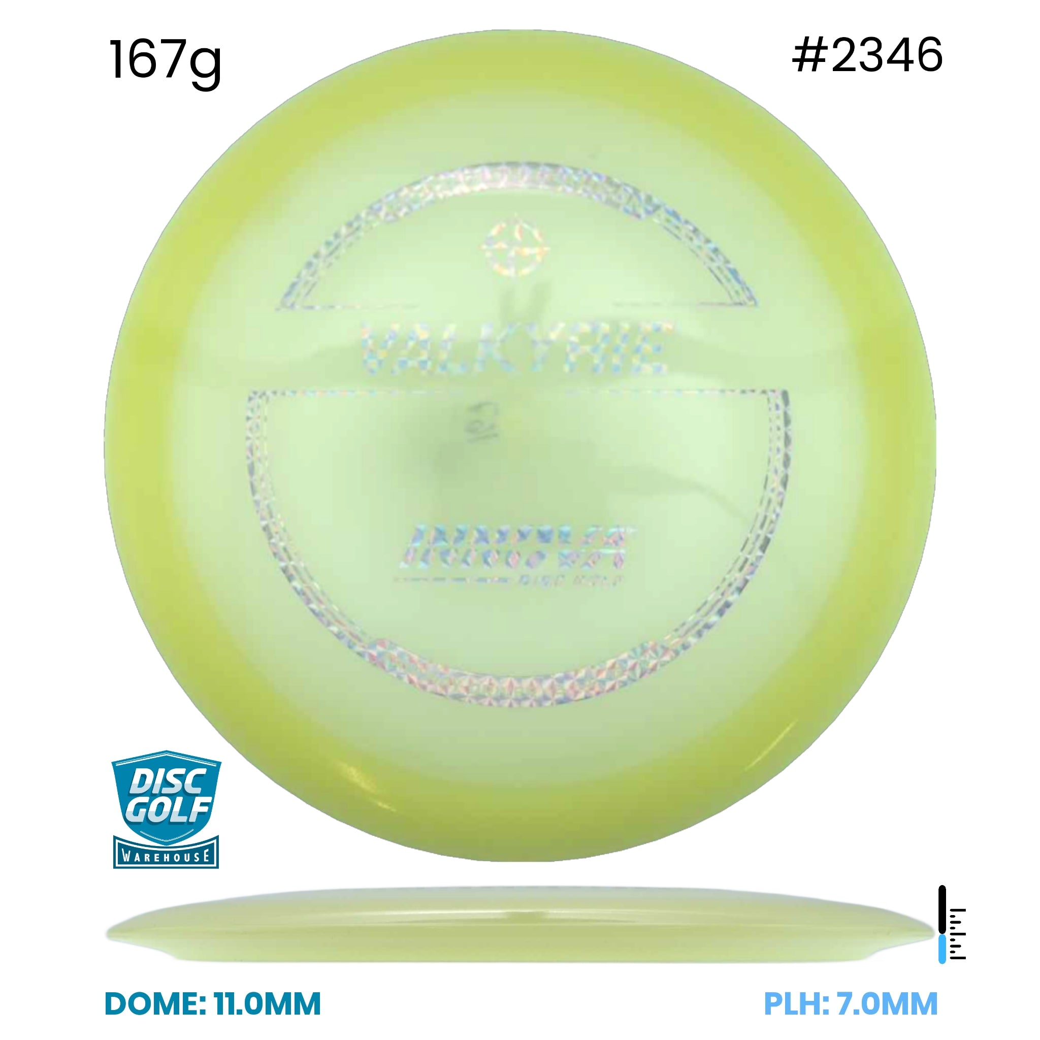 Disc Golf Warehouse Innova Valkyrie - Champion Proto Glow Plastic Glow/White 167g
