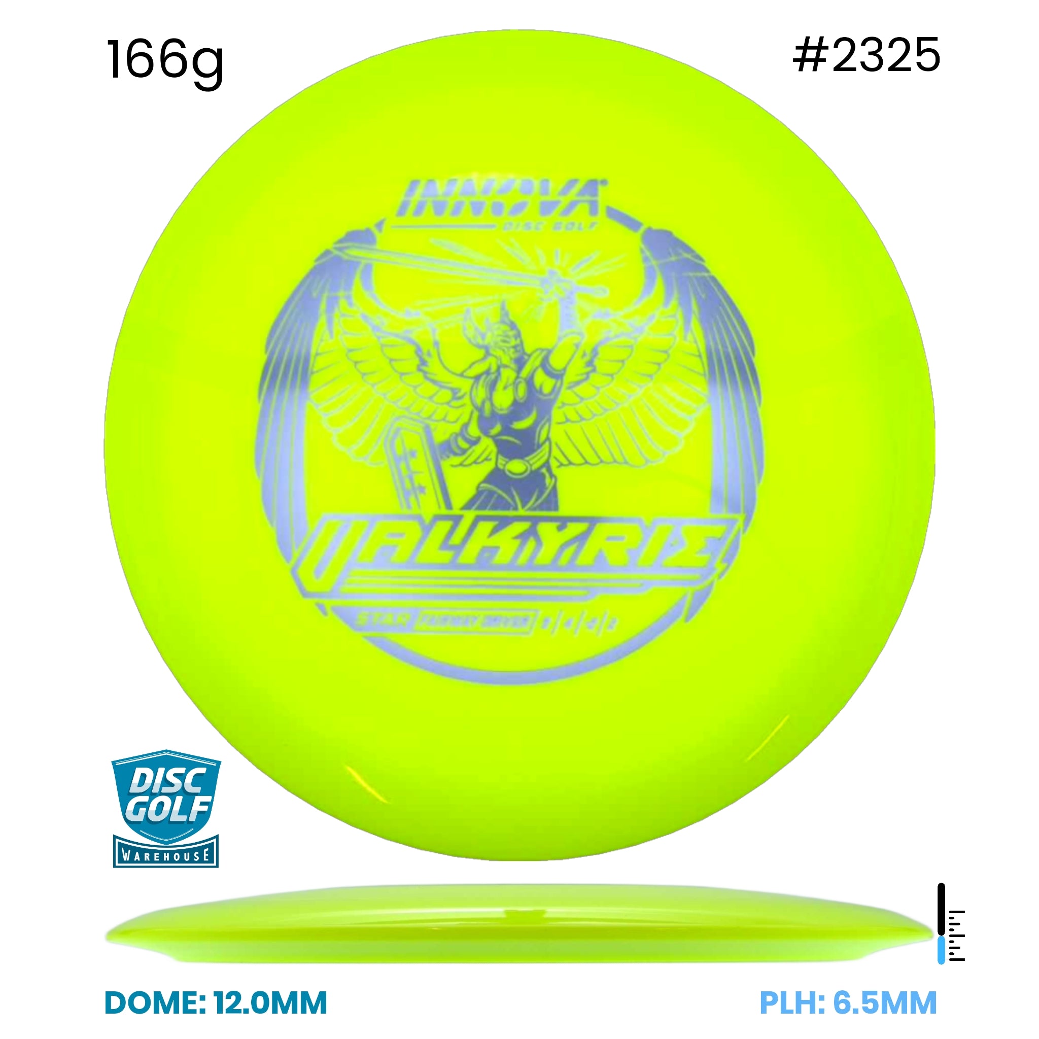 Disc Golf Warehouse Innova Valkyrie - Star Plastic Yellow/Silver 166g