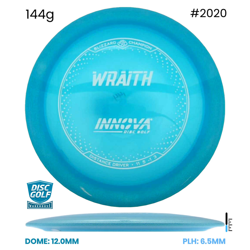 Disc Golf Warehouse Innova Wraith - Blizzard Champion Plastic Blue/White 144g