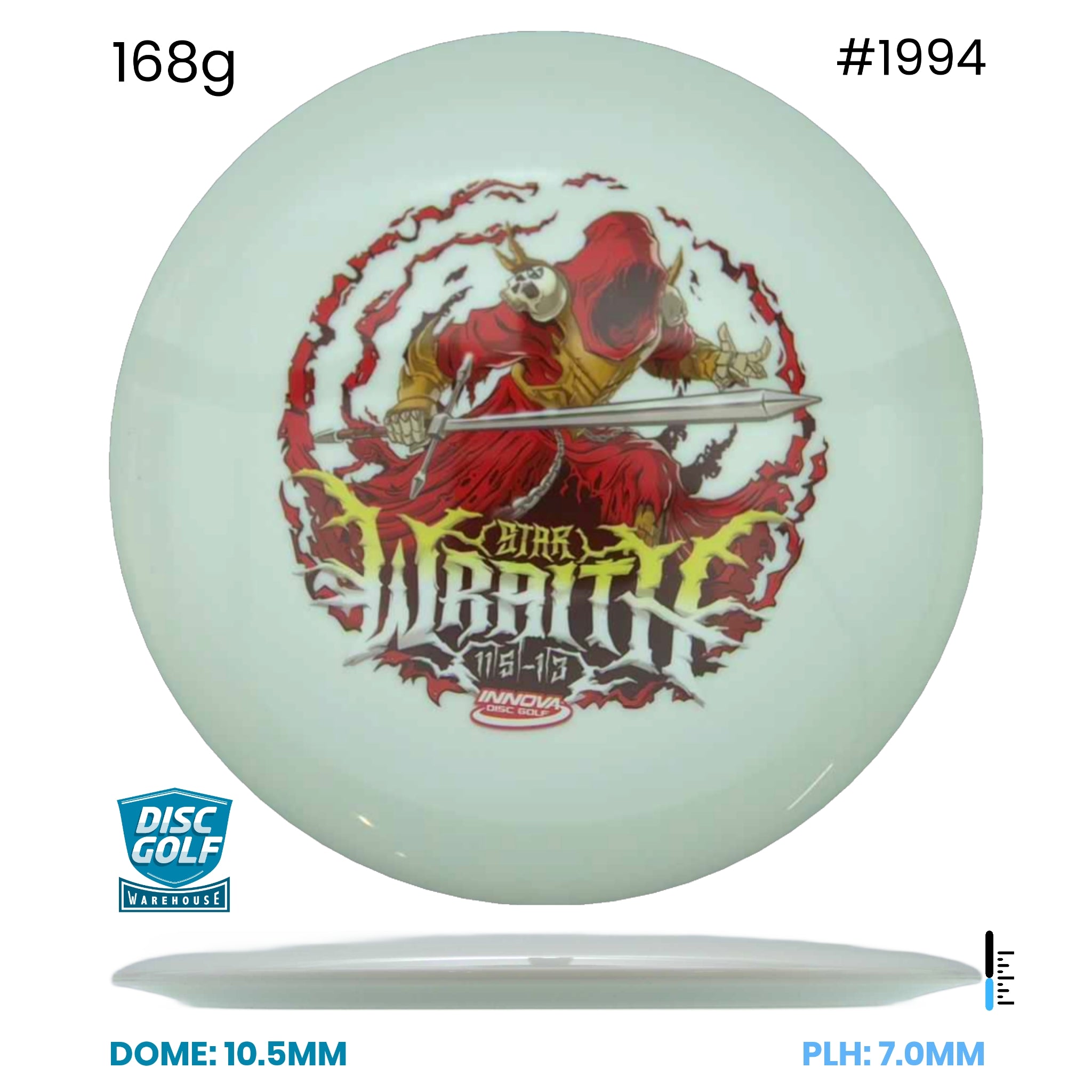 Disc Golf Warehouse Innova Wraith - InnVision Star White/Multicolor 168g