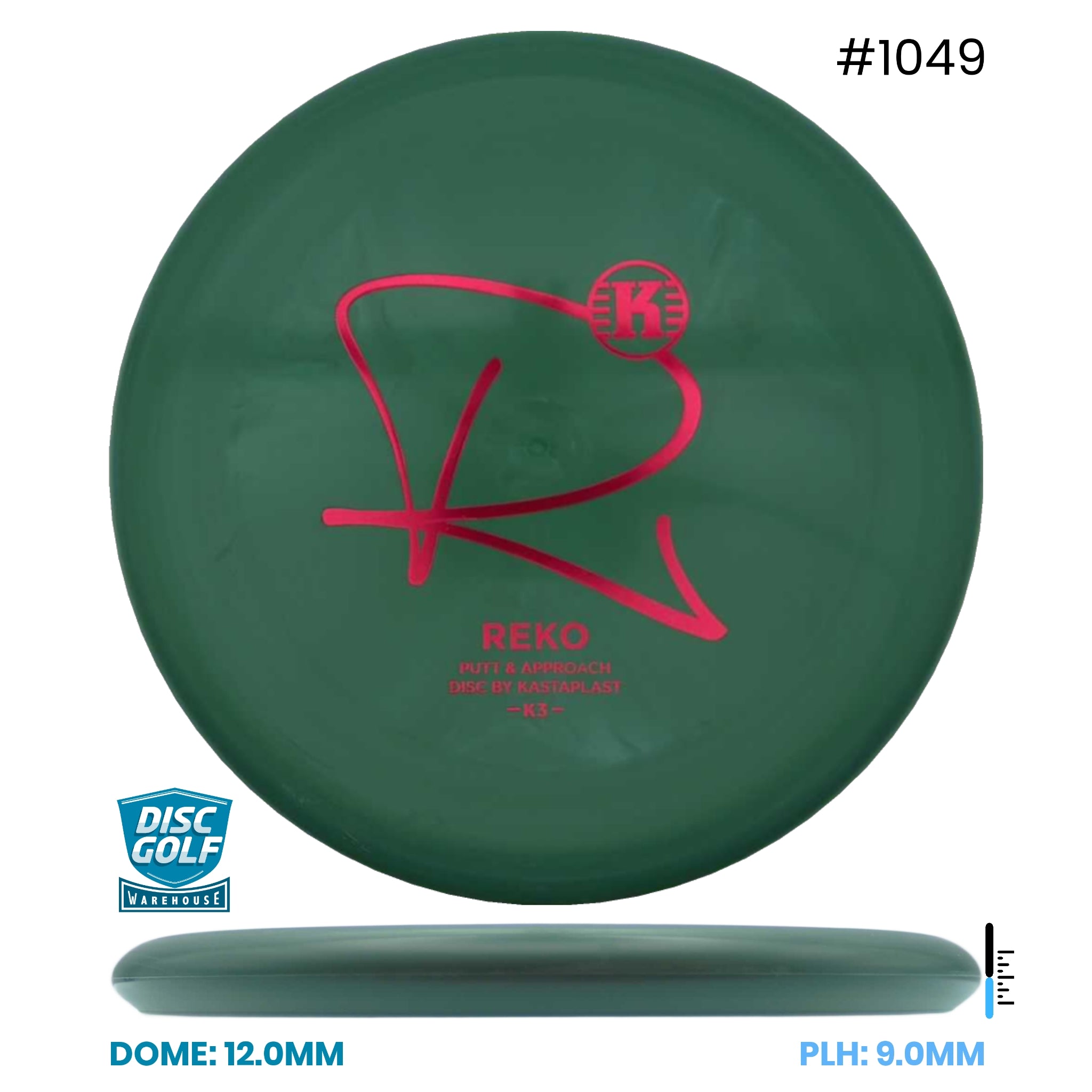 Disc Golf Warehouse Kastaplast Reko - K3 Plastic Black/Red
